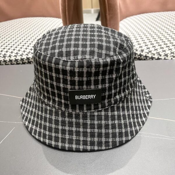 designer,replica,clothing,fake,1:1,lv,luxury,high quality Burberry Japanese plaid bucket hat for men and women