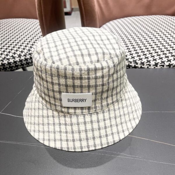 designer,replica,clothing,fake,1:1,lv,luxury,high quality Burberry Japanese plaid bucket hat for men and women