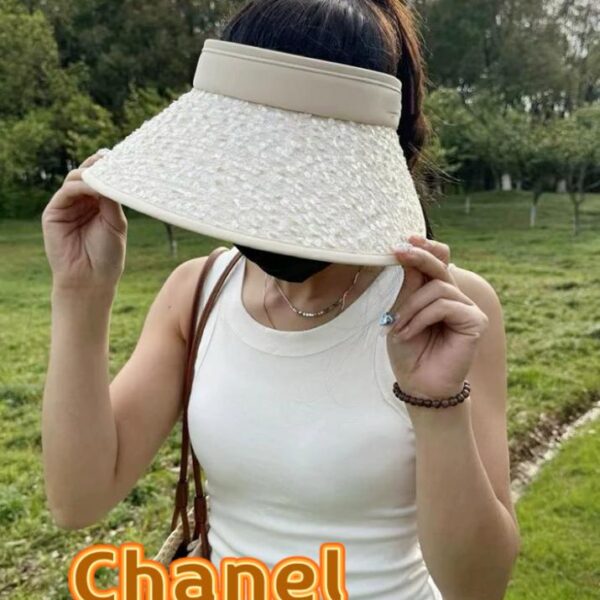designer,replica,clothing,fake,1:1,lv,luxury,high quality CHANEL new summer sun hat