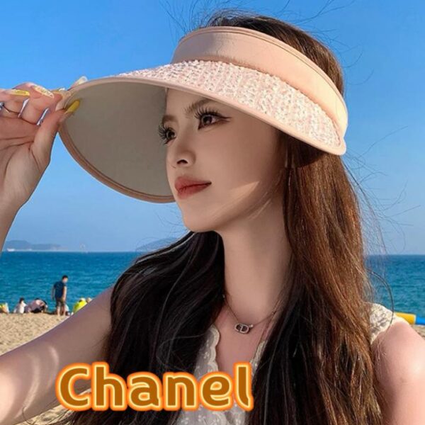 designer,replica,clothing,fake,1:1,lv,luxury,high quality CHANEL new summer sun hat