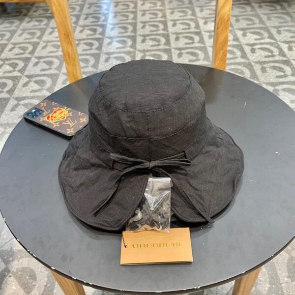 designer,replica,clothing,fake,1:1,lv,luxury,high quality Burberry slit bow sun hat
