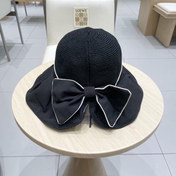 designer,replica,clothing,fake,1:1,lv,luxury,high quality Miu Miu Summer Bow UV Protection Bucket Hat
