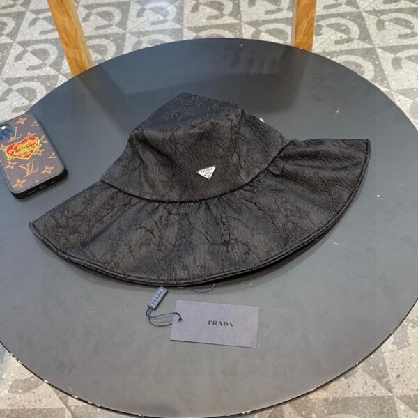 designer,replica,clothing,fake,1:1,lv,luxury,high quality Prada big brim sun hat women’s summer soft foldable fisherman hat