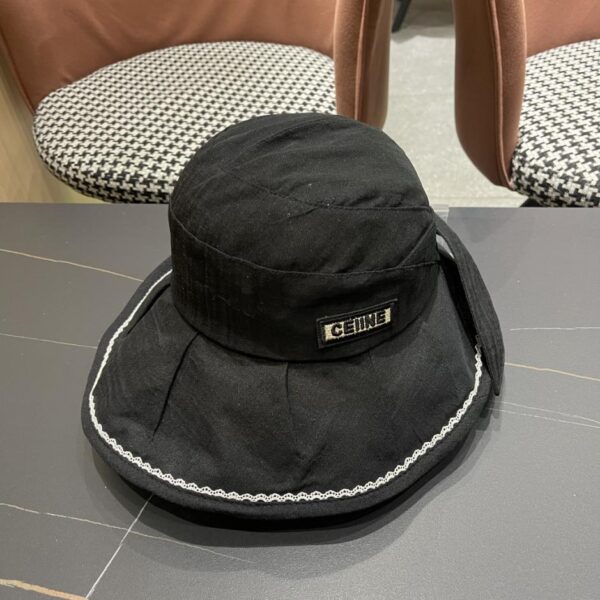 designer,replica,clothing,fake,1:1,lv,luxury,high quality CELINE wide brim bow fisherman hat women’s summer sun protection hat