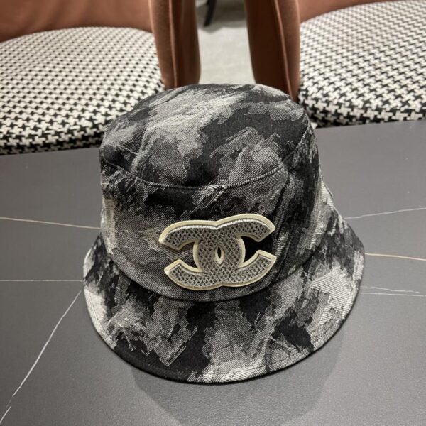 designer,replica,clothing,fake,1:1,lv,luxury,high quality CHANEL new denim blue retro fisherman hat