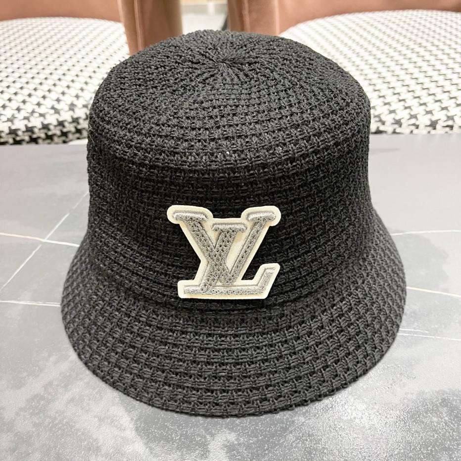 designer,replica,clothing,fake,1:1,lv,luxury,high quality Louis Vuitton new hollow fisherman hat for men and women