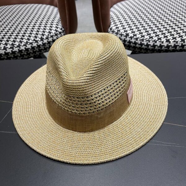 designer,replica,clothing,fake,1:1,lv,luxury,high quality BALENCIAGA Korean style fashionable travel fine braid unisex jazz hat