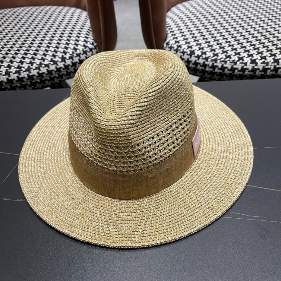designer,replica,clothing,fake,1:1,lv,luxury,high quality BALENCIAGA Korean style fashionable travel fine braid unisex jazz hat