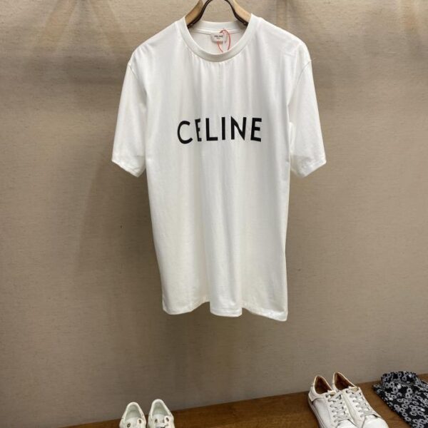 designer,replica,clothing,fake,1:1,lv,luxury,high quality Celine Logo Print Short Sleeve