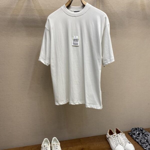 designer,replica,clothing,fake,1:1,lv,luxury,high quality Balenciaga 520 receipt sticker crew neck short sleeves