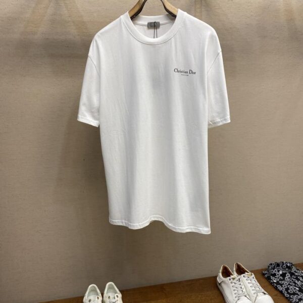 designer,replica,clothing,fake,1:1,lv,luxury,high quality Dior New Arrivals Front and Back Printed Fine Workmanship T-shirt