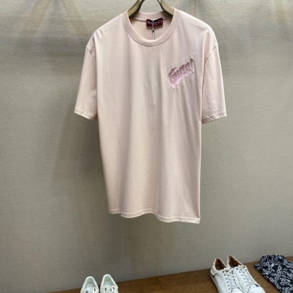 designer,replica,clothing,fake,1:1,lv,luxury,high quality Gucci Double G embroidered short-sleeved T-shirt