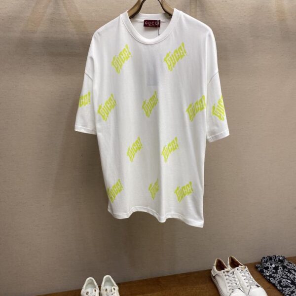 designer,replica,clothing,fake,1:1,lv,luxury,high quality Gucci Spring/Summer Collection Drop Shoulder Loose Oversized Short Sleeve T-Shirt