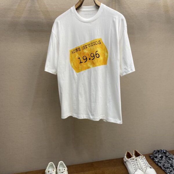 designer,replica,clothing,fake,1:1,lv,luxury,high quality Acne Studios logo stamp short sleeve