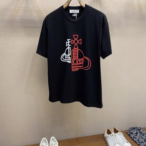 designer,replica,clothing,fake,1:1,lv,luxury,high quality ViVi Empress Dowager Limited Edition Saturn Series Printed T-shirt
