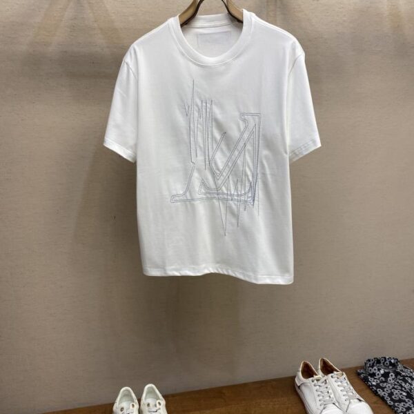 designer,replica,clothing,fake,1:1,lv,luxury,high quality Louis Vuitton new pure cotton stretch cotton fabric short sleeve