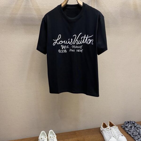 designer,replica,clothing,fake,1:1,lv,luxury,high quality Louis Vuitton new pure cotton stretch cotton fabric short sleeve