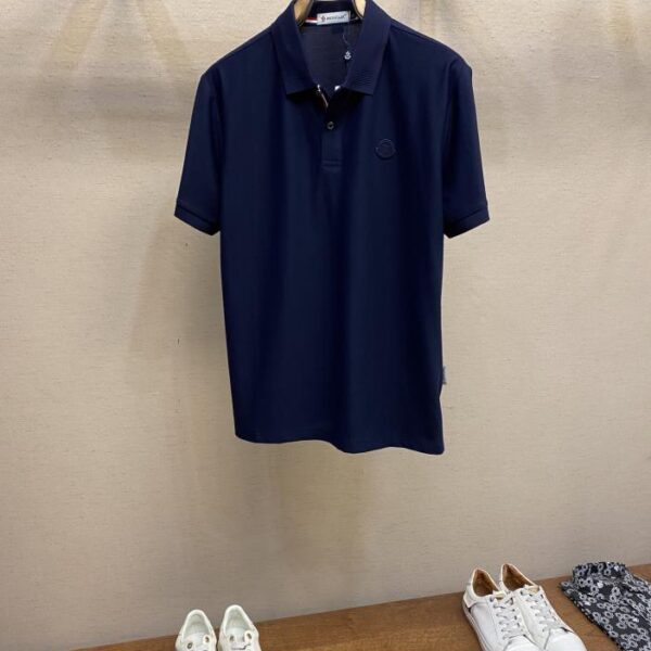 designer,replica,clothing,fake,1:1,lv,luxury,high quality Moncler Unisex Business Casual Lapel Short Sleeve Polo Shirt