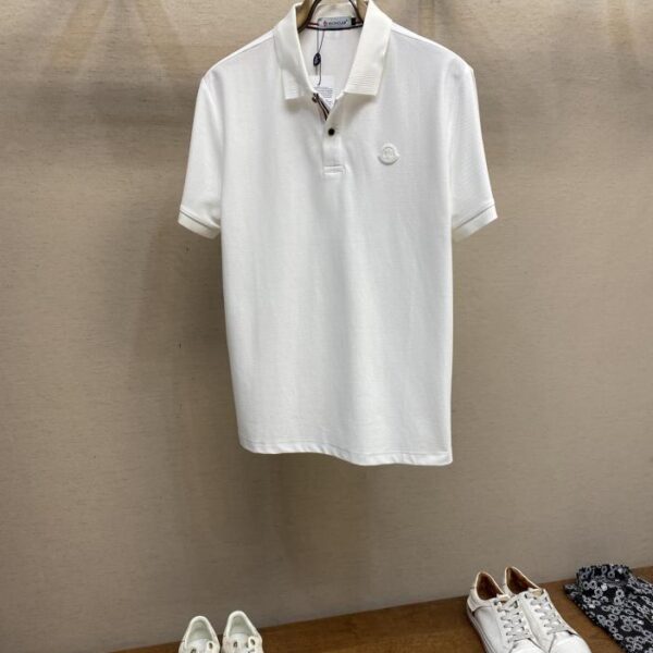 designer,replica,clothing,fake,1:1,lv,luxury,high quality Moncler Unisex Business Casual Lapel Short Sleeve Polo Shirt