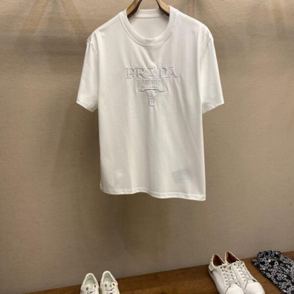 designer,replica,clothing,fake,1:1,lv,luxury,high quality Prada new cotton stretch cotton fabric short sleeves