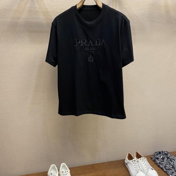 designer,replica,clothing,fake,1:1,lv,luxury,high quality Prada new cotton stretch cotton fabric short sleeves