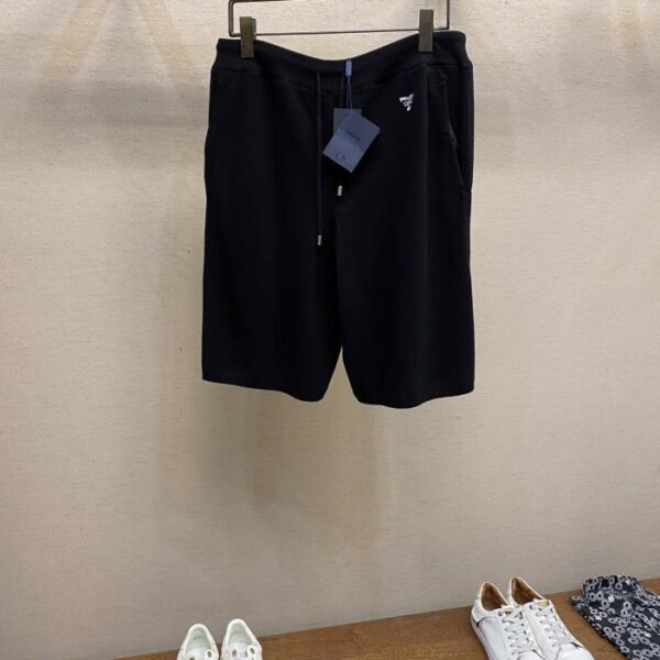 designer,replica,clothing,fake,1:1,lv,luxury,high quality Prada Classic Embroidered Drawstring Shorts