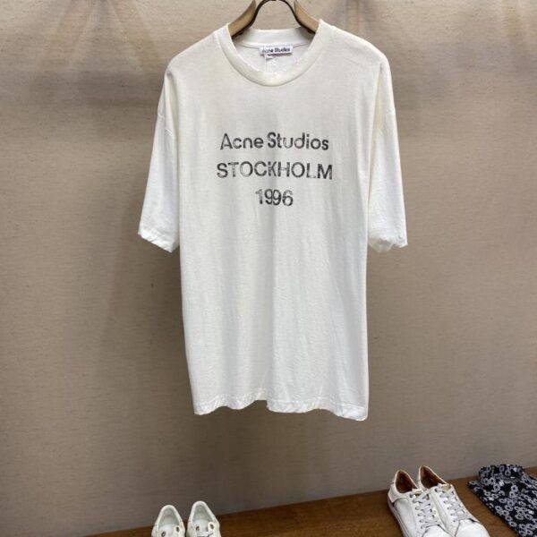 designer,replica,clothing,fake,1:1,lv,luxury,high quality Acne Studios 1996 Classic Destruction Memorial Short Sleeve T-Shirt Series