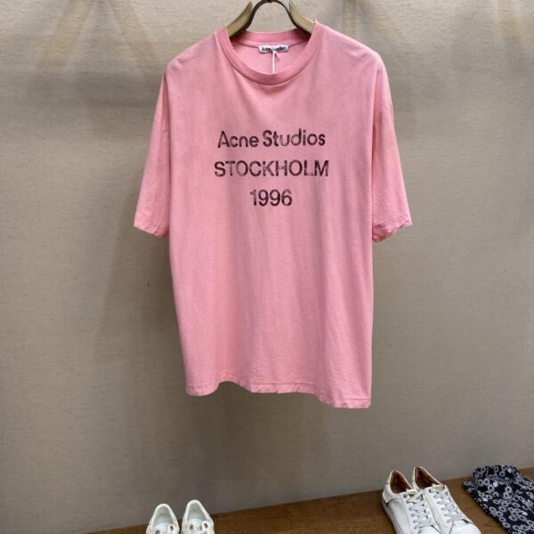 designer,replica,clothing,fake,1:1,lv,luxury,high quality Acne Studios 1996 Classic Destruction Memorial Short Sleeve T-Shirt Series