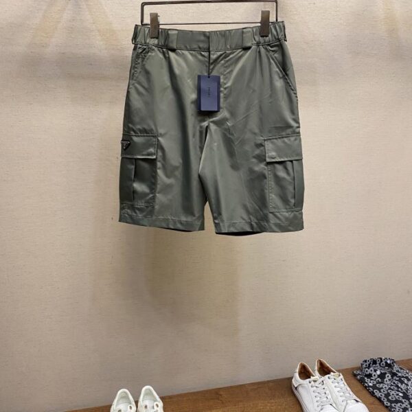 designer,replica,clothing,fake,1:1,lv,luxury,high quality Prada Nylon Cargo Shorts
