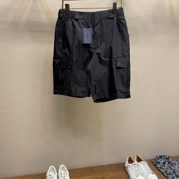 designer,replica,clothing,fake,1:1,lv,luxury,high quality Prada Nylon Cargo Shorts