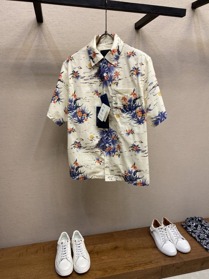 designer,replica,clothing,fake,1:1,lv,luxury,high quality Prada new printed cotton floral shirt designer,replica,clothing,fake,1:1,lv,luxury,high quality Prada new printed cotton floral shirt