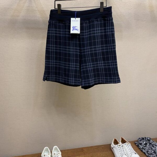 designer,replica,clothing,fake,1:1,lv,luxury,high quality Burberry checked stretch cotton-blend shorts