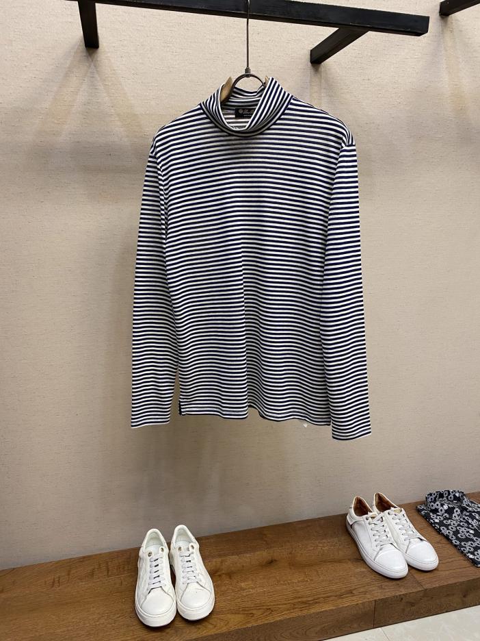 designer,replica,clothing,fake,1:1,lv,luxury,high quality LP Linen black and white striped high collar unisex tops bottoming shirt long sleeves T designer,replica,clothing,fake,1:1,lv,luxury,high quality LP Linen black and white striped high collar unisex tops bottoming shirt long sleeves T