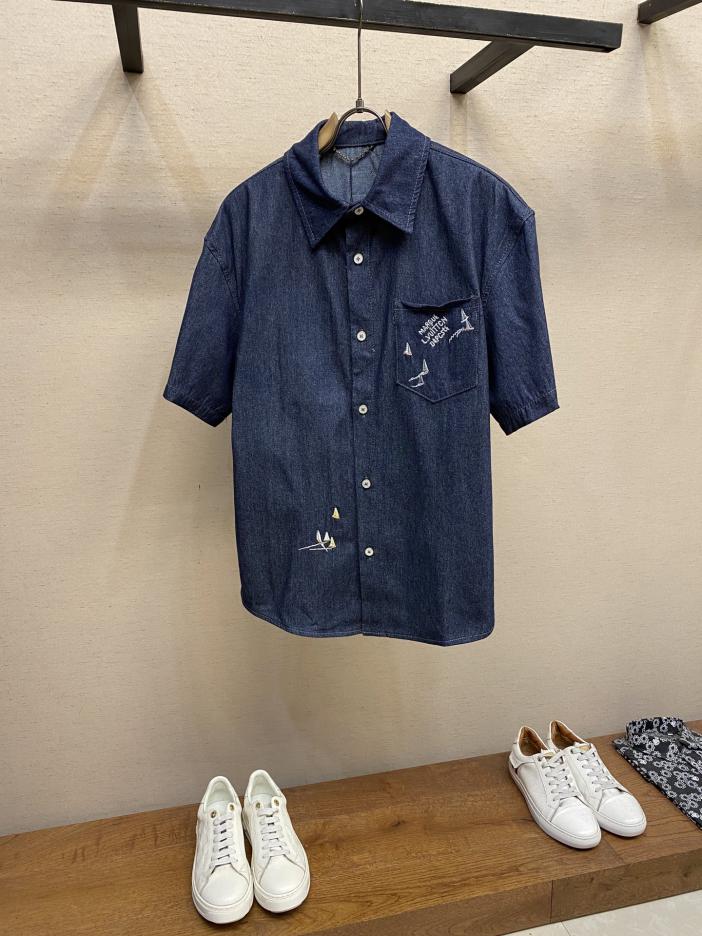 designer,replica,clothing,fake,1:1,lv,luxury,high quality Louis Vuitton sailboat lettering embroidered denim shirt jacket designer,replica,clothing,fake,1:1,lv,luxury,high quality Louis Vuitton sailboat lettering embroidered denim shirt jacket