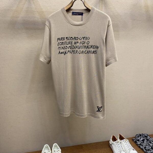 designer,replica,clothing,fake,1:1,lv,luxury,high quality Louis Vuitton cotton crew neck short sleeves