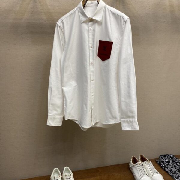 designer,replica,clothing,fake,1:1,lv,luxury,high quality Louis Vuitton Unisex Business Casual Oxford Cotton Long Sleeve Shirt