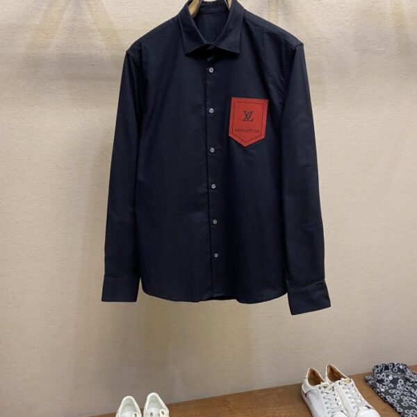 designer,replica,clothing,fake,1:1,lv,luxury,high quality Louis Vuitton Unisex Business Casual Oxford Cotton Long Sleeve Shirt