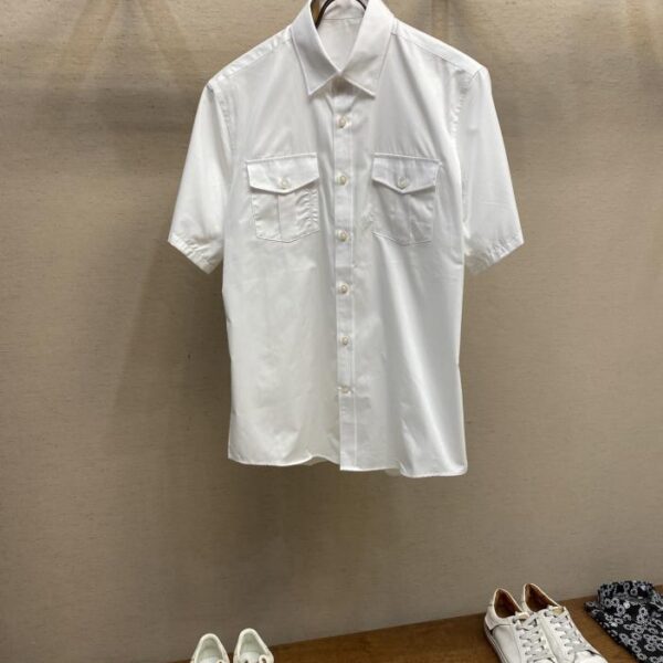 designer,replica,clothing,fake,1:1,lv,luxury,high quality Ferragam new Fila business casual shirt