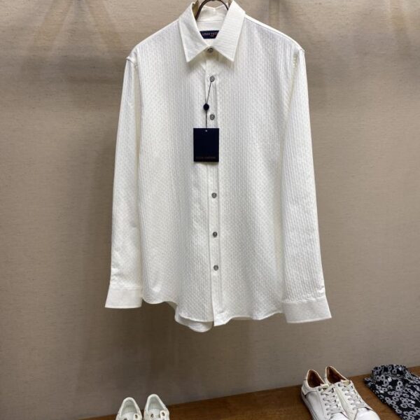 designer,replica,clothing,fake,1:1,lv,luxury,high quality Louis Vuitton Long-sleeved cotton-blend shirt