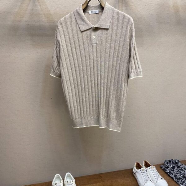 designer,replica,clothing,fake,1:1,lv,luxury,high quality BC linen cotton knitted blended high-end business men’s casual lapel short-sleeved POLO shirt