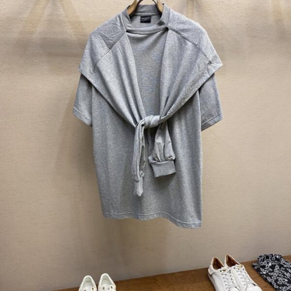 designer,replica,clothing,fake,1:1,lv,luxury,high quality Balenciaga Summer essential cape short-sleeved T-shirt