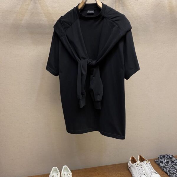 designer,replica,clothing,fake,1:1,lv,luxury,high quality Balenciaga Summer essential cape short-sleeved T-shirt