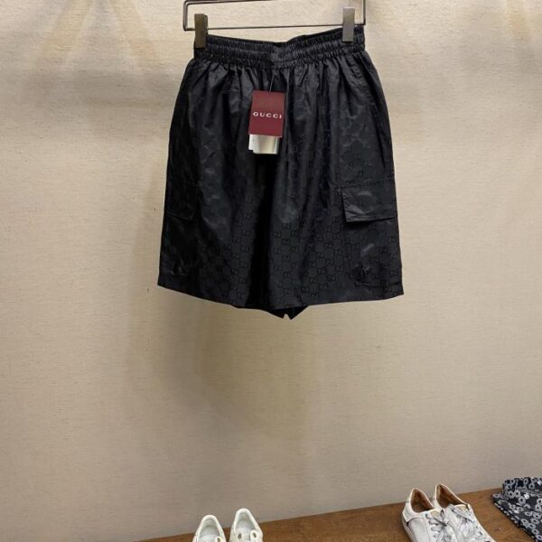 designer,replica,clothing,fake,1:1,lv,luxury,high quality Gucci Early Spring Lightweight GG Nylon Cargo Pocket Jacquard Shorts