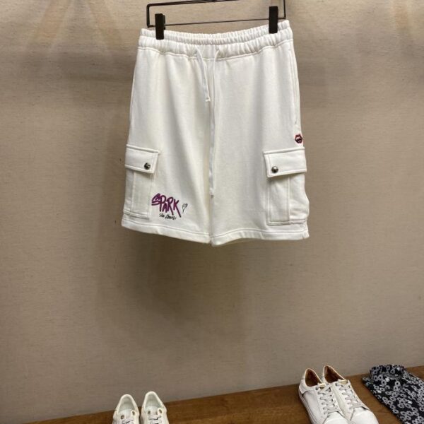 designer,replica,clothing,fake,1:1,lv,luxury,high quality Chrome Heart Summer New Loose Cargo Pocket Shorts