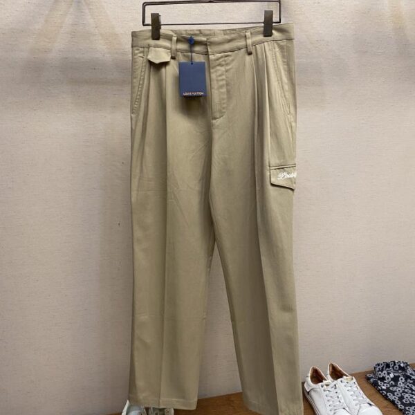 designer,replica,clothing,fake,1:1,lv,luxury,high quality Louis Vuitton Spring/Summer new front and back logo work trousers