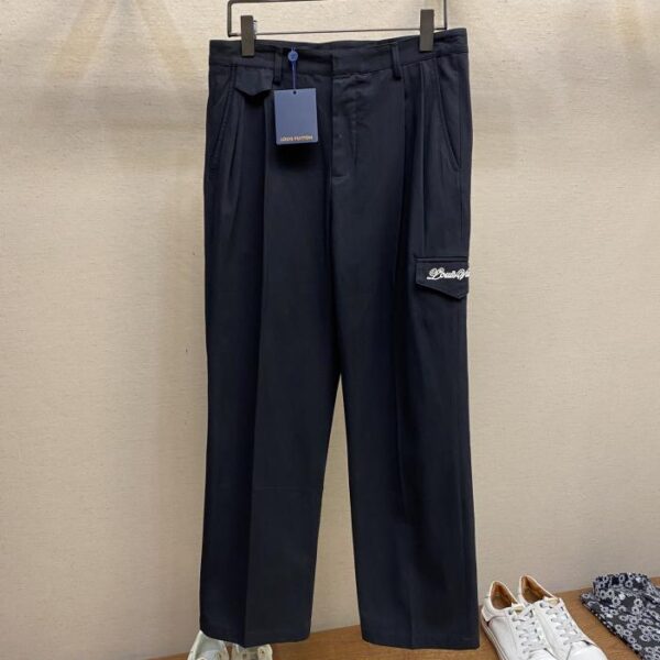 designer,replica,clothing,fake,1:1,lv,luxury,high quality Louis Vuitton Spring/Summer new front and back logo work trousers