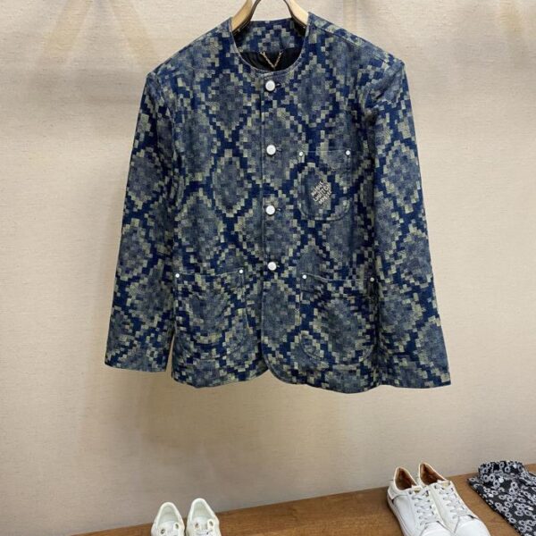 designer,replica,clothing,fake,1:1,lv,luxury,high quality Louis Vuitton new jackets Spring/Summer runway Snakoflage denim