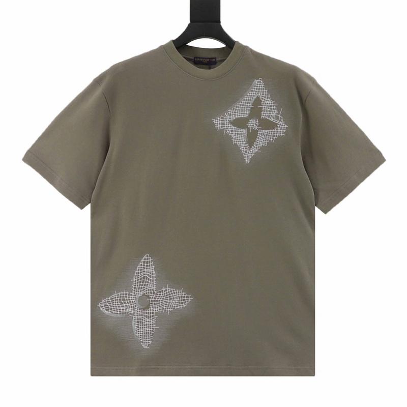 designer,replica,clothing,fake,1:1,lv,luxury,high quality Louis Vuitton pencil hand-painted large logo old flower embroidery short-sleeved T-shirt (477D) designer,replica,clothing,fake,1:1,lv,luxury,high quality Louis Vuitton pencil hand-painted large logo old flower embroidery short-sleeved T-shirt (477D)