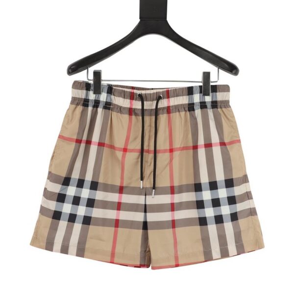 designer,replica,clothing,fake,1:1,lv,luxury,high quality Burberry Striped Plaid Beach Shorts (2F58)
