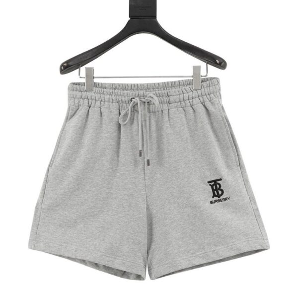 designer,replica,clothing,fake,1:1,lv,luxury,high quality Burberry TB embroidered terry shorts (4E32)